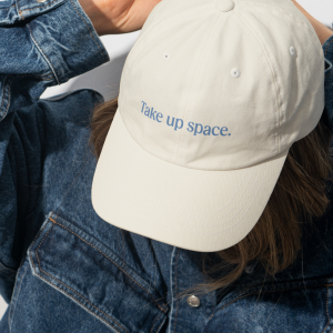„take up space“ Cap - Beige