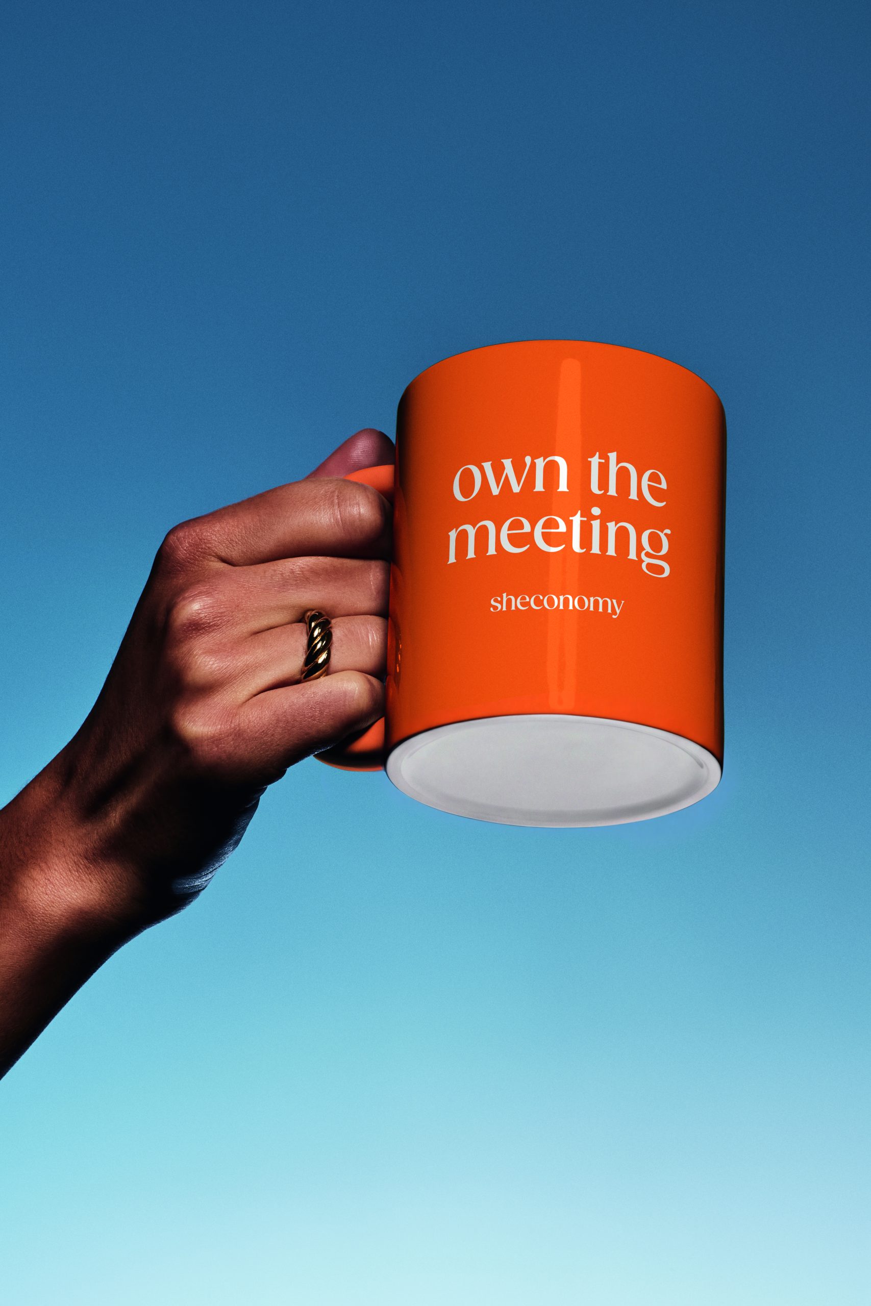„own the meeting“ Tasse